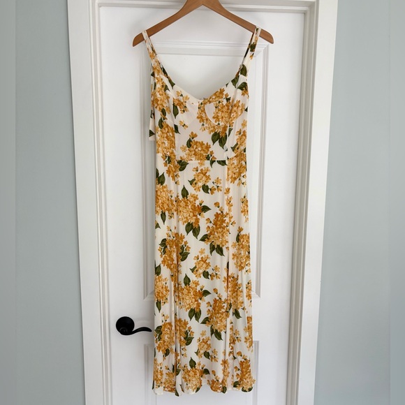 Reformation Nadira Fara Floral Midi Dress 10/M Coquette - Picture 4 of 11